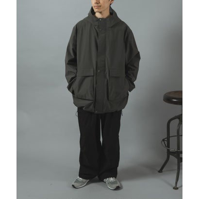 アイテムズ アーバンリサーチ ITEMS URBAN RESEARCH 『撥水/防風/透湿』高機能 裏フリース マウンテンパーカー （チャコールグレー）｜詳細画像