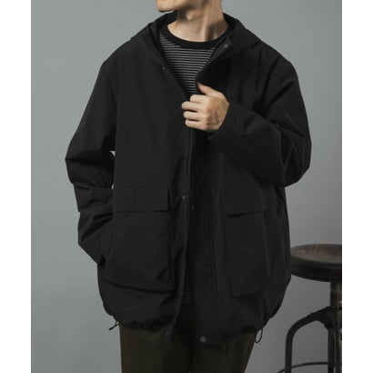 アイテムズ アーバンリサーチ ITEMS URBAN RESEARCH 『撥水/防風/透湿』高機能 裏フリース マウンテンパーカー （ブラック）｜詳細画像