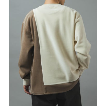 アイテムズ アーバンリサーチ ITEMS URBAN RESEARCH 発熱機能カットコール バイカラートップス （ブラック系その他）｜詳細画像