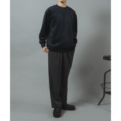 アイテムズ アーバンリサーチ ITEMS URBAN RESEARCH 発熱機能カットコール バイカラートップス （ブルー系その他）｜詳細画像