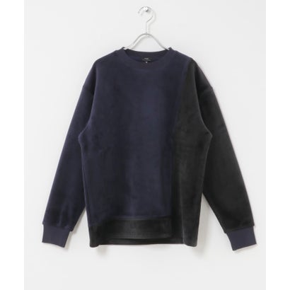 アイテムズ アーバンリサーチ ITEMS URBAN RESEARCH 発熱機能カットコール バイカラートップス （ホワイト系その他）｜詳細画像
