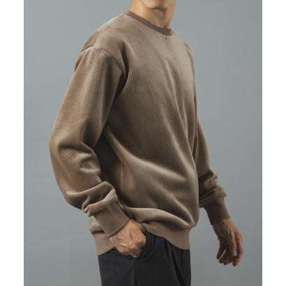 アイテムズ アーバンリサーチ ITEMS URBAN RESEARCH 発熱機能カットコール クルーネックTOPS （ブラック）｜詳細画像