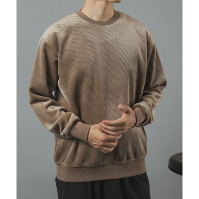 アイテムズ アーバンリサーチ ITEMS URBAN RESEARCH 発熱機能カットコール クルーネックTOPS （ブラック）｜詳細画像