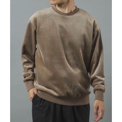 アイテムズ アーバンリサーチ ITEMS URBAN RESEARCH 発熱機能カットコール クルーネックTOPS （ネイビー）｜詳細画像