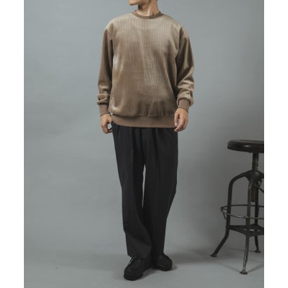 アイテムズ アーバンリサーチ ITEMS URBAN RESEARCH 発熱機能カットコール クルーネックTOPS （ネイビー）｜詳細画像
