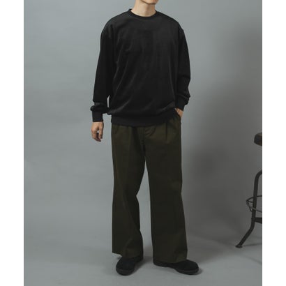 アイテムズ アーバンリサーチ ITEMS URBAN RESEARCH 発熱機能カットコール クルーネックTOPS （ネイビー）｜詳細画像