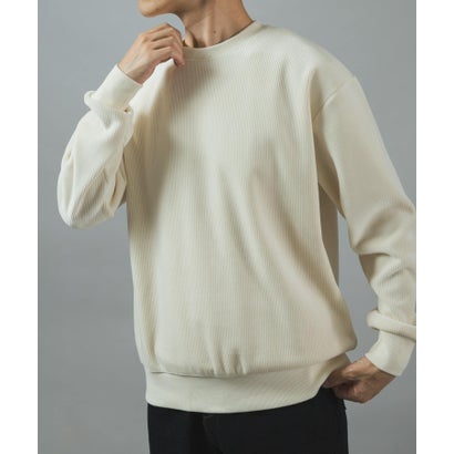 アイテムズ アーバンリサーチ ITEMS URBAN RESEARCH 発熱機能カットコール クルーネックTOPS （モカ）｜詳細画像
