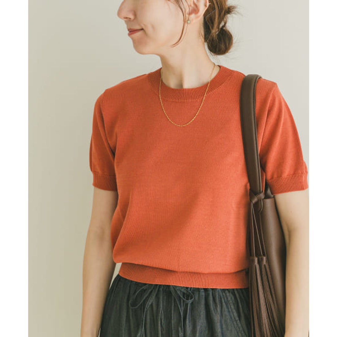 アイテムズ アーバンリサーチ ITEMS URBAN RESEARCH コンパクト半袖ニット （ORG） - ファッション通販 ...