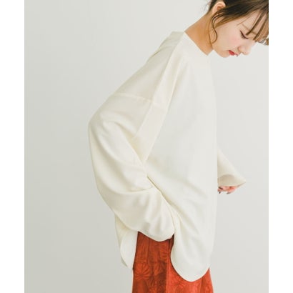 アイテムズ アーバンリサーチ ITEMS URBAN RESEARCH カットジョーゼットロングTシャツ （CHA）｜詳細画像