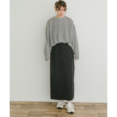 アイテムズ アーバンリサーチ ITEMS URBAN RESEARCH カットジョーゼットロングTシャツ （CHA）｜詳細画像