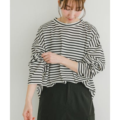 アイテムズ アーバンリサーチ ITEMS URBAN RESEARCH カットジョーゼットロングTシャツ （CHA）｜詳細画像