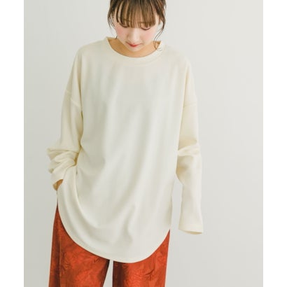 アイテムズ アーバンリサーチ ITEMS URBAN RESEARCH カットジョーゼットロングTシャツ （CHA）｜詳細画像