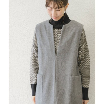 アイテムズ アーバンリサーチ ITEMS URBAN RESEARCH ハイネックワイドニット （イエロー系その他）｜詳細画像