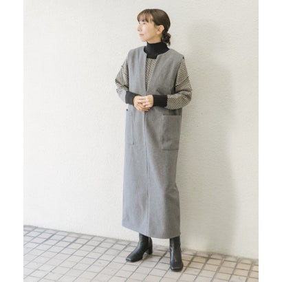 アイテムズ アーバンリサーチ ITEMS URBAN RESEARCH ハイネックワイドニット （イエロー系その他）｜詳細画像