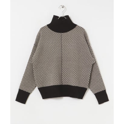 アイテムズ アーバンリサーチ ITEMS URBAN RESEARCH ハイネックワイドニット （イエロー系その他）｜詳細画像