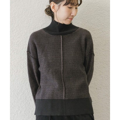 アイテムズ アーバンリサーチ ITEMS URBAN RESEARCH ハイネックワイドニット （イエロー系その他）｜詳細画像