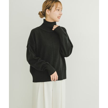 アイテムズ アーバンリサーチ ITEMS URBAN RESEARCH ハイネックワイドニット （イエロー系その他）｜詳細画像