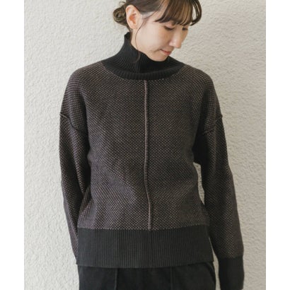 アイテムズ アーバンリサーチ ITEMS URBAN RESEARCH ハイネックワイドニット （イエロー系その他）｜詳細画像