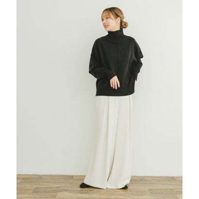 アイテムズ アーバンリサーチ ITEMS URBAN RESEARCH ハイネックワイドニット （イエロー系その他）｜詳細画像