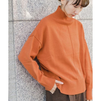 アイテムズ アーバンリサーチ ITEMS URBAN RESEARCH ハイネックワイドニット （イエロー系その他）｜詳細画像