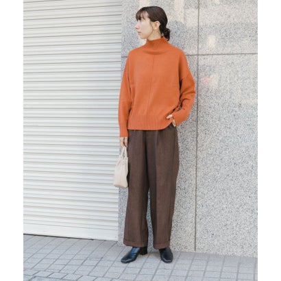 アイテムズ アーバンリサーチ ITEMS URBAN RESEARCH ハイネックワイドニット （イエロー系その他）｜詳細画像
