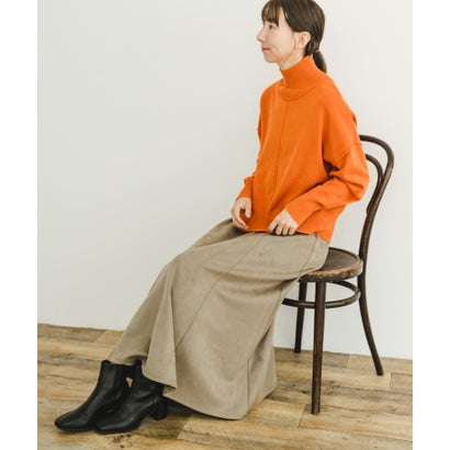 アイテムズ アーバンリサーチ ITEMS URBAN RESEARCH ハイネックワイドニット （イエロー系その他）｜詳細画像