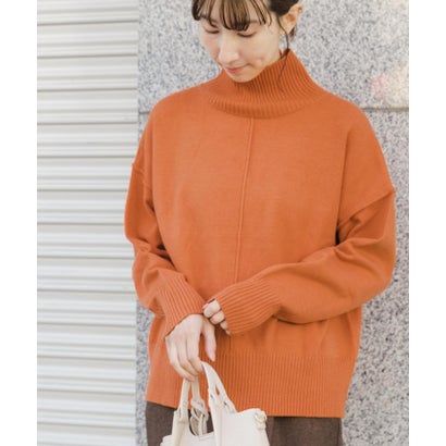 アイテムズ アーバンリサーチ ITEMS URBAN RESEARCH ハイネックワイドニット （イエロー系その他）｜詳細画像