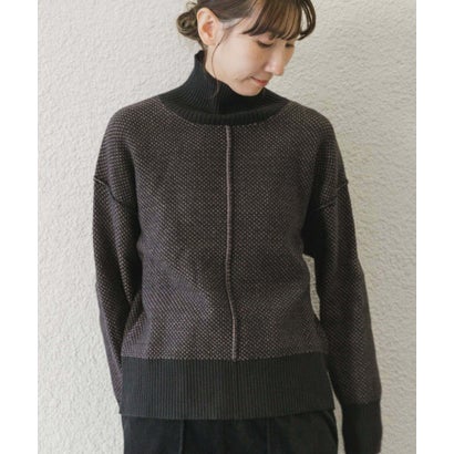 アイテムズ アーバンリサーチ ITEMS URBAN RESEARCH ハイネックワイドニット （イエロー系その他）｜詳細画像