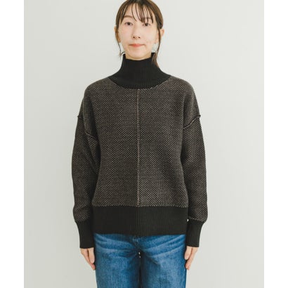 アイテムズ アーバンリサーチ ITEMS URBAN RESEARCH ハイネックワイドニット （イエロー系その他）｜詳細画像