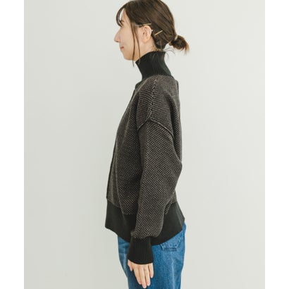 アイテムズ アーバンリサーチ ITEMS URBAN RESEARCH ハイネックワイドニット （イエロー系その他）｜詳細画像