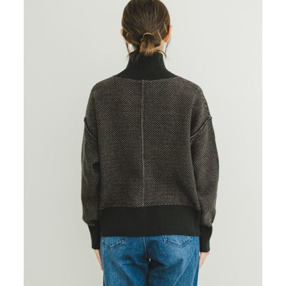 アイテムズ アーバンリサーチ ITEMS URBAN RESEARCH ハイネックワイドニット （イエロー系その他）｜詳細画像