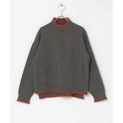 アイテムズ アーバンリサーチ ITEMS URBAN RESEARCH 『洗濯可』ハイショクハイネックニット （ライトグレー）｜詳細画像