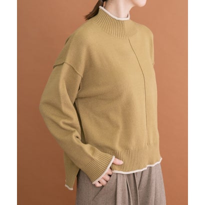 アイテムズ アーバンリサーチ ITEMS URBAN RESEARCH 『洗濯可』ハイショクハイネックニット （ライトグレー）｜詳細画像