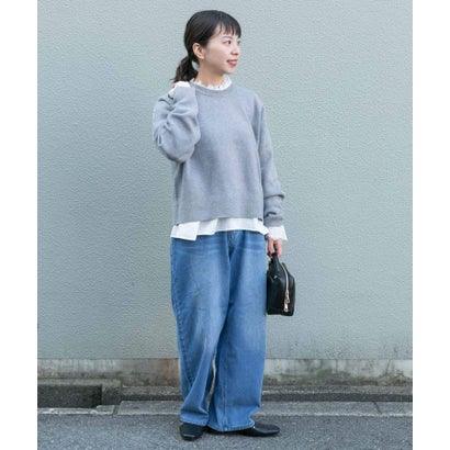 コクーンワイドパンツ （ライトブルー）｜詳細画像