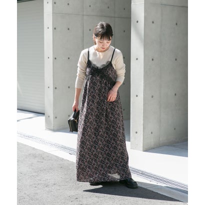 アイテムズ アーバンリサーチ ITEMS URBAN RESEARCH アソートプリントキャミワンピース （ブラック系その他）｜詳細画像