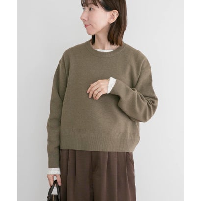 MILANO BASIC クルーネックニット （グレー）｜詳細画像