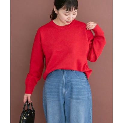 MILANO BASIC クルーネックニット （ネイビー）｜詳細画像