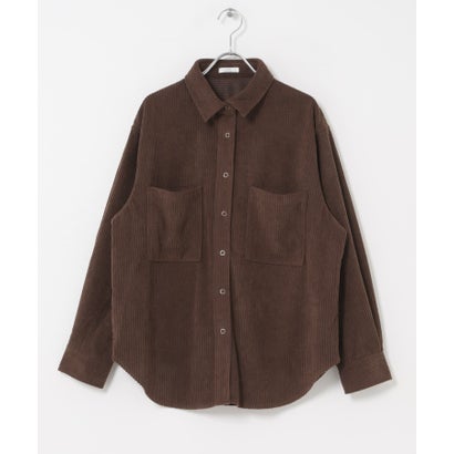 アイテムズ アーバンリサーチ ITEMS URBAN RESEARCH コーデュロイオーバーシャツ （ブラック）｜詳細画像
