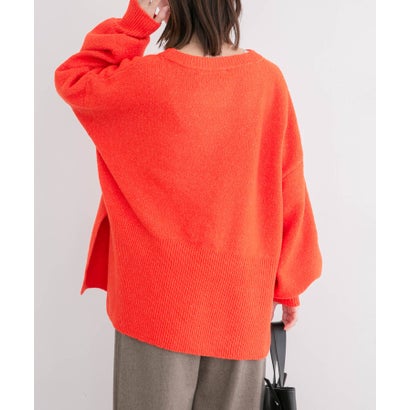 アイテムズ アーバンリサーチ ITEMS URBAN RESEARCH ボックスシルエットニット （オフホワイト）｜詳細画像