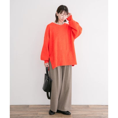 アイテムズ アーバンリサーチ ITEMS URBAN RESEARCH ボックスシルエットニット （オフホワイト）｜詳細画像