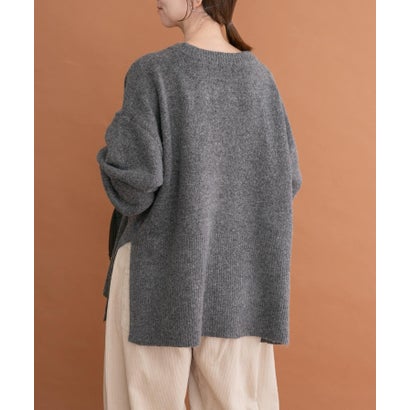 アイテムズ アーバンリサーチ ITEMS URBAN RESEARCH ボックスシルエットニット （グレー）｜詳細画像