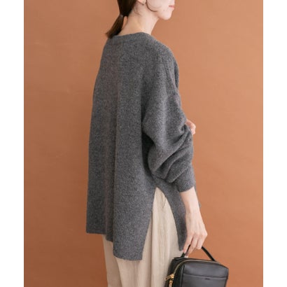 アイテムズ アーバンリサーチ ITEMS URBAN RESEARCH ボックスシルエットニット （グレー）｜詳細画像
