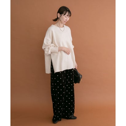 アイテムズ アーバンリサーチ ITEMS URBAN RESEARCH ボックスシルエットニット （グリーン系その他）｜詳細画像