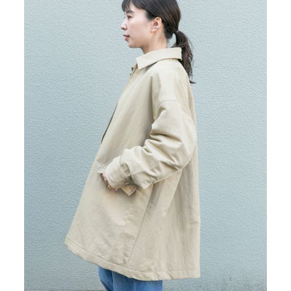 アイテムズ アーバンリサーチ ITEMS URBAN RESEARCH 中綿オーバーサイズジャケット （ベージュ）｜詳細画像