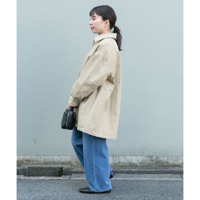 アイテムズ アーバンリサーチ ITEMS URBAN RESEARCH 中綿オーバーサイズジャケット （ベージュ）｜詳細画像