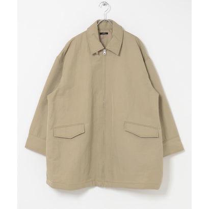 アイテムズ アーバンリサーチ ITEMS URBAN RESEARCH 中綿オーバーサイズジャケット （ベージュ）｜詳細画像