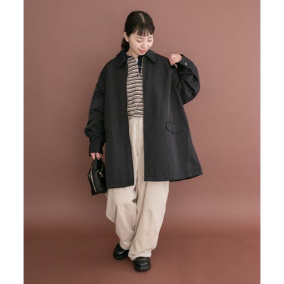 アイテムズ アーバンリサーチ ITEMS URBAN RESEARCH 中綿オーバーサイズジャケット （ブラック）｜詳細画像