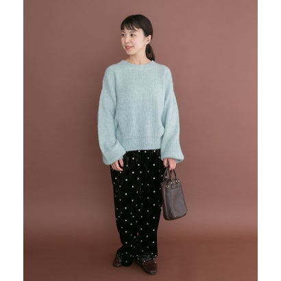 アイテムズ アーバンリサーチ ITEMS URBAN RESEARCH オーバーサイズラメニット （グレー）｜詳細画像