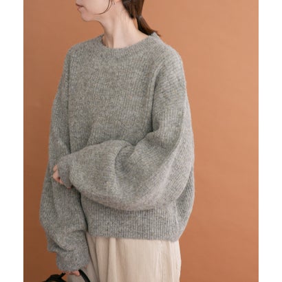 アイテムズ アーバンリサーチ ITEMS URBAN RESEARCH オーバーサイズラメニット （ベージュ系その他）｜詳細画像