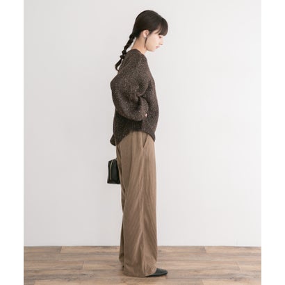 アイテムズ アーバンリサーチ ITEMS URBAN RESEARCH オーバーサイズラメニット （ベージュ系その他）｜詳細画像